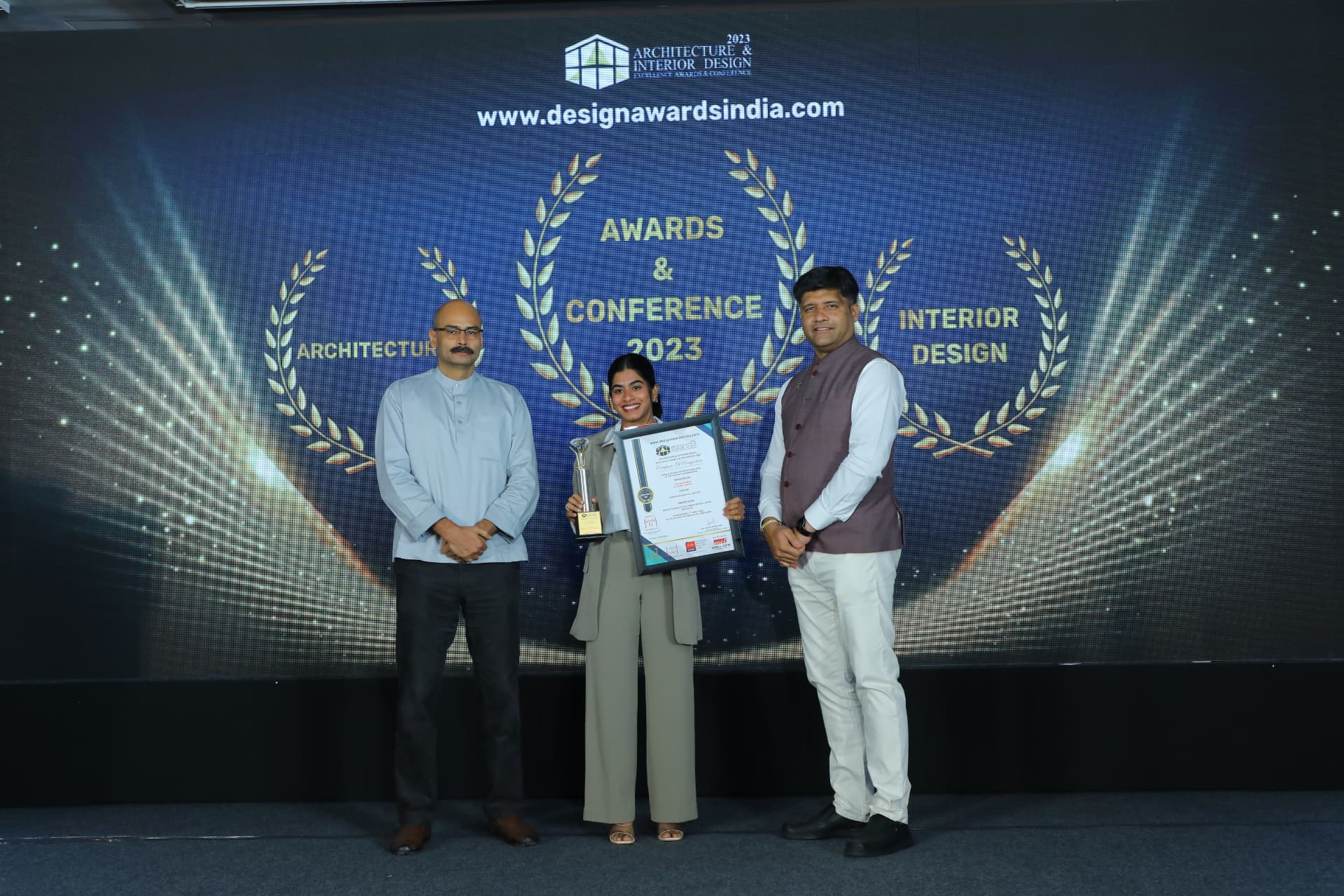 The Teak Stories at the 2023 Architecture & Interior Design Excellence Awards ceremony
